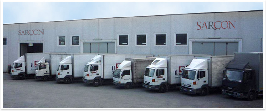 Camion Sarcon distributore materassi Lazio